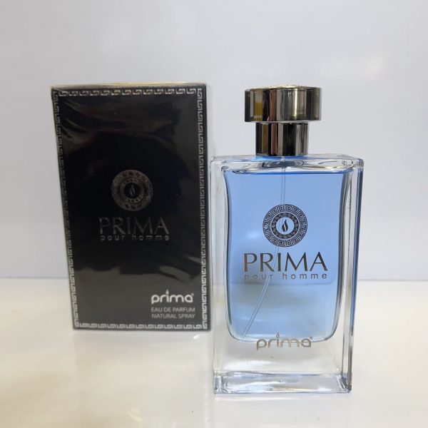 ادکلن مردانه پریما مدل ورساچه - ورساچه پور هوم VERSACE POUR HOMME حجم 100 میل PRIMA VESACE Eau De Parfum For Men 100ml P12